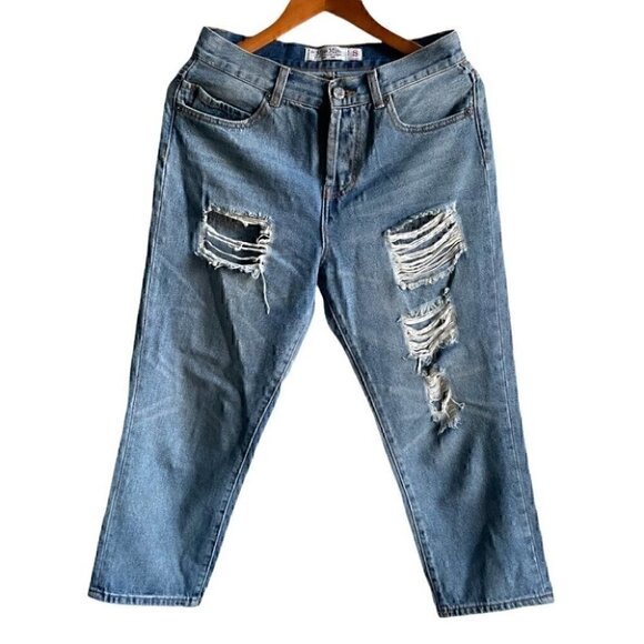Miss Miss  by Valentina Distressed Jeans Made In Italy - Picture 1 of 7